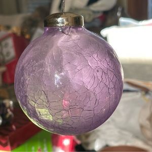 COPY - Vintage Crackled Glass Ornament